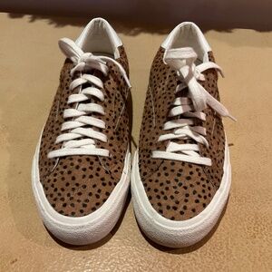 Madewell Calf Fur Leather Fashion Sneakers Size 6